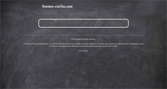 Desktop Screenshot of femmes-vieilles.com